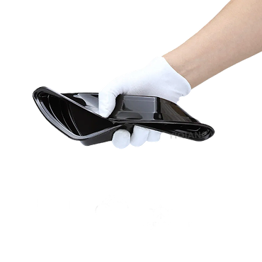 16oz Rectangular Black Container 2