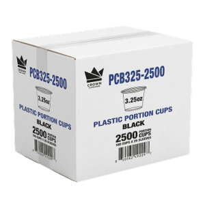 3.25oz Portion Cup Black Carton