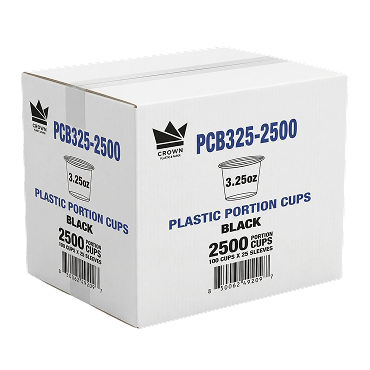 3.25oz Portion Cup Black Carton