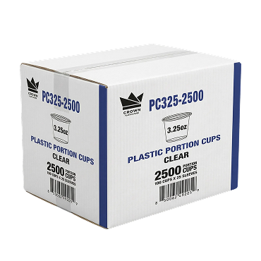 3.25oz Portion Cup Clear Carton