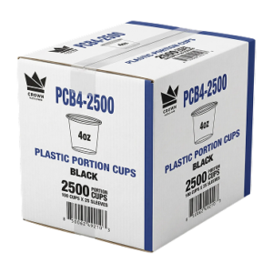 4oz Portion cup Black Carton