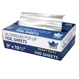 9x10.75 foil sheets white background
