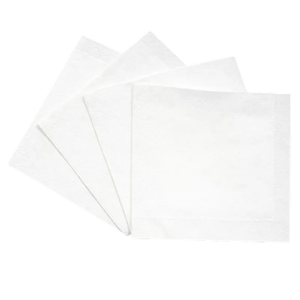 White Beverage Napkins 2